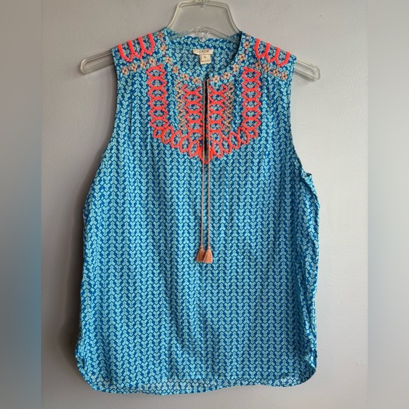 J CREW BLOUSE (EMBROIDERED) - Picture 1 of 6